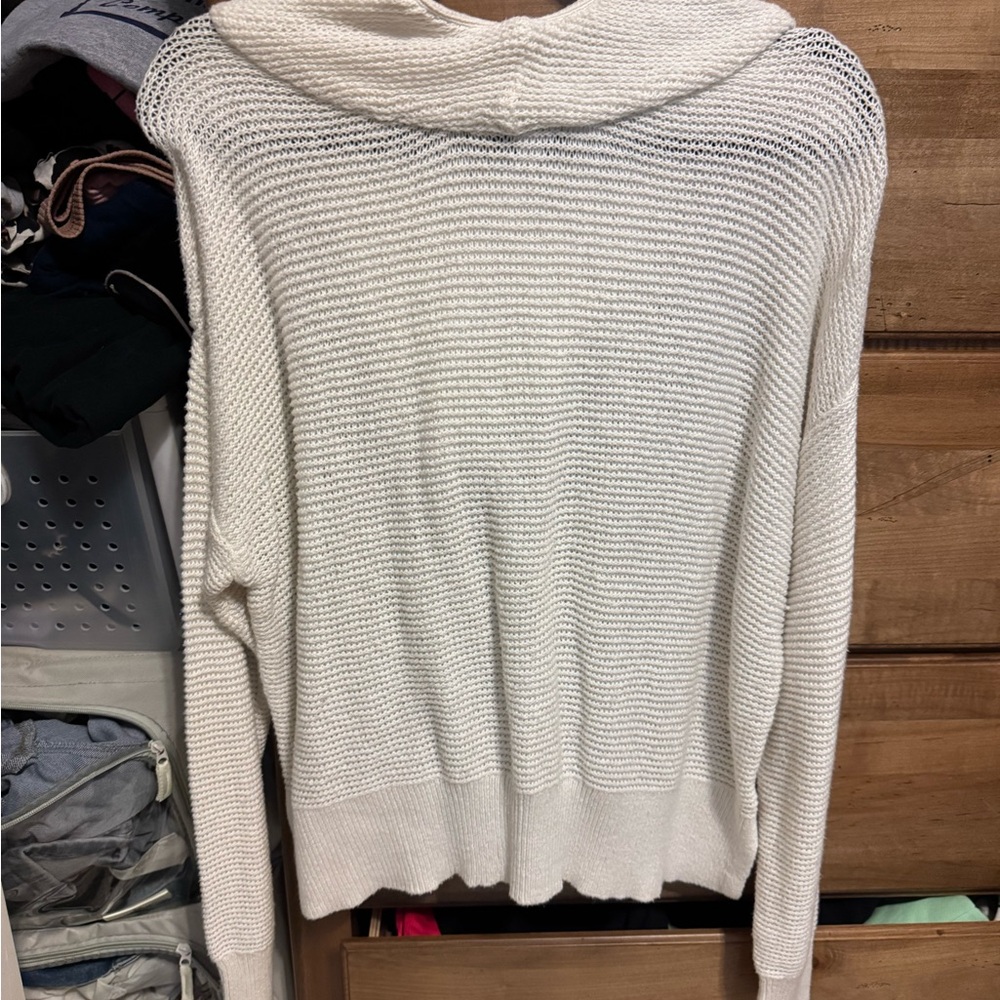 All in Motion White Cowl Neck Sweater